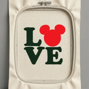 Дизайн машинной вышивки. Любовь (Размер 120x116мм). Форматы: DST PES JEF VP3 EXP XXX . Стежков: 14224