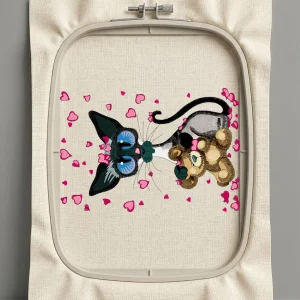 Дизайн машинной вышивки. Любовь (Размер 267x184мм). Форматы: DST PES JEF VP3 EXP XXX . Стежков: 64103