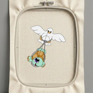 Дизайн машинной вышивки. Птицы (Размер 81x89мм). Форматы: DST PES JEF VP3 EXP XXX . Стежков: 7867