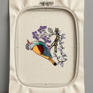 Дизайн машинной вышивки. Птицы (Размер 195x196мм). Форматы: DST PES JEF VP3 EXP XXX . Стежков: 42048