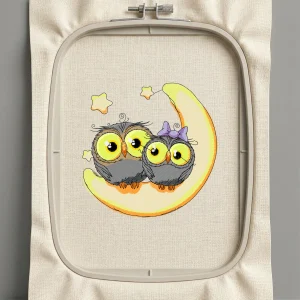 Дизайн машинной вышивки. Птицы (Размер 128x127мм). Форматы: DST PES JEF VP3 EXP XXX . Стежков: 30345