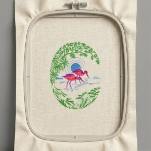 Дизайн машинной вышивки. Птицы (Размер 110x148мм). Форматы: DST PES JEF VP3 EXP XXX . Стежков: 8323