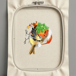 Дизайн машинной вышивки. Птицы (Размер 124x149мм). Форматы: DST PES JEF VP3 EXP XXX . Стежков: 33801