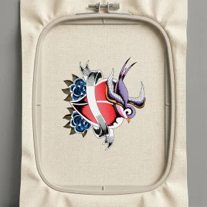 Дизайн машинной вышивки. Птицы (Размер 127x141мм). Форматы: DST PES JEF VP3 EXP XXX . Стежков: 34750