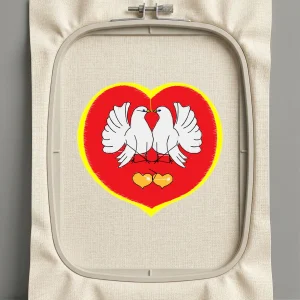 Дизайн машинной вышивки. Птицы (Размер 89x82мм). Форматы: DST PES JEF VP3 EXP XXX . Стежков: 11727