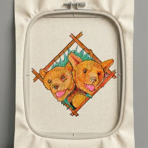 Дизайн машинной вышивки. Животные (Размер 88x88мм). Форматы: DST PES JEF VP3 EXP XXX . Стежков: 14709