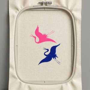 Дизайн машинной вышивки. Птицы (Размер 75x97мм). Форматы: DST PES JEF VP3 EXP XXX . Стежков: 4588