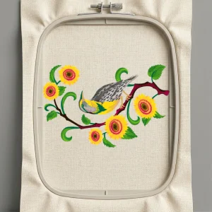 Дизайн машинной вышивки. Птицы (Размер 272x178мм). Форматы: DST PES JEF VP3 EXP XXX . Стежков: 90332