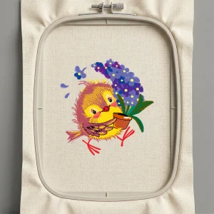 Дизайн машинной вышивки. Птицы (Размер 86x89мм). Форматы: DST PES JEF VP3 EXP XXX . Стежков: 15088