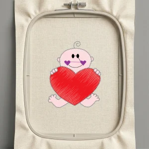 Дизайн машинной вышивки. Любовь (Размер 61x77мм). Форматы: DST PES JEF VP3 EXP XXX . Стежков: 7161