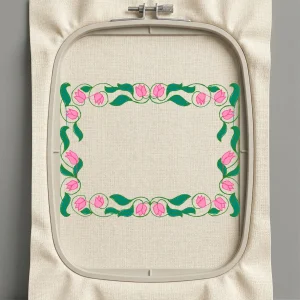 Дизайн машинной вышивки. Роза (Размер 99x74мм). Форматы: DST PES JEF VP3 EXP XXX . Стежков: 11992