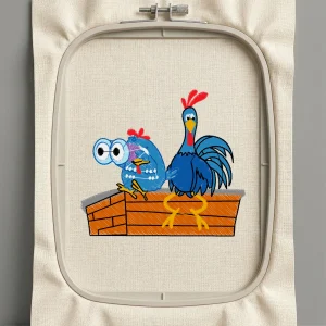 Дизайн машинной вышивки. Птицы (Размер 95x84мм). Форматы: DST PES JEF VP3 EXP XXX . Стежков: 14599