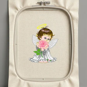 Дизайн машинной вышивки. Роза (Размер 69x90мм). Форматы: DST PES JEF VP3 EXP XXX . Стежков: 16618