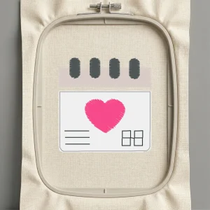 Дизайн машинной вышивки. Любовь (Размер 37x38мм). Форматы: DST PES JEF VP3 EXP XXX . Стежков: 3456