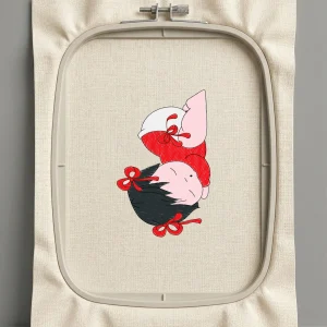 Дизайн машинной вышивки. Любовь (Размер 79x124мм). Форматы: DST PES JEF VP3 EXP XXX . Стежков: 14576