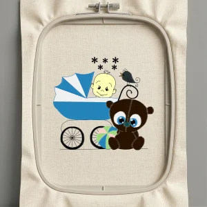 Дизайн машинной вышивки. Животные (Размер 119x110мм). Форматы: DST PES JEF VP3 EXP XXX . Стежков: 18205