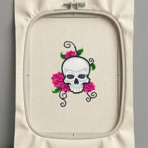 Дизайн машинной вышивки. Роза (Размер 68x98мм). Форматы: DST PES JEF VP3 EXP XXX . Стежков: 17265