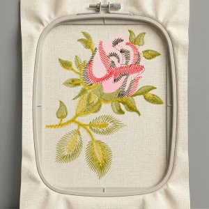 Дизайн машинной вышивки. Роза (Размер 65x82мм). Форматы: DST PES JEF VP3 EXP XXX . Стежков: 7049