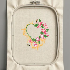 Дизайн машинной вышивки. Роза (Размер 109x123мм). Форматы: DST PES JEF VP3 EXP XXX . Стежков: 15830