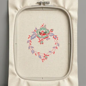 Дизайн машинной вышивки. Роза (Размер 112x133мм). Форматы: DST PES JEF VP3 EXP XXX . Стежков: 4004