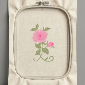 Дизайн машинной вышивки. Роза (Размер 95x150мм). Форматы: DST PES JEF VP3 EXP XXX . Стежков: 5404