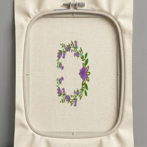 Дизайн машинной вышивки. Роза (Размер 89x171мм). Форматы: DST PES JEF VP3 EXP XXX . Стежков: 14110