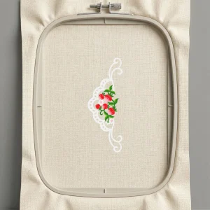 Дизайн машинной вышивки. Роза (Размер 52x140мм). Форматы: DST PES JEF VP3 EXP XXX . Стежков: 7793