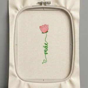 Дизайн машинной вышивки. Роза (Размер 39x170мм). Форматы: DST PES JEF VP3 EXP XXX . Стежков: 4061