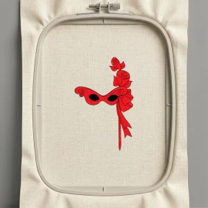 Дизайн машинной вышивки. Роза (Размер 84x134мм). Форматы: DST PES JEF VP3 EXP XXX . Стежков: 7933