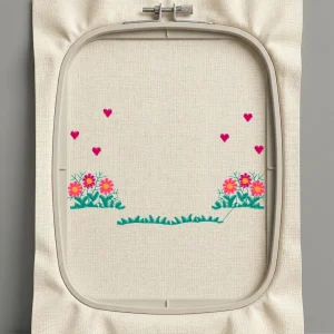 Дизайн машинной вышивки. Роза (Размер 128x74мм). Форматы: DST PES JEF VP3 EXP XXX . Стежков: 3659