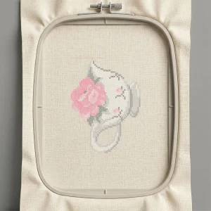 Дизайн машинной вышивки. Роза (Размер 118x160мм). Форматы: DST PES JEF VP3 EXP XXX . Стежков: 23049