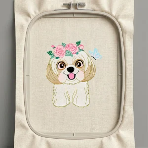 Дизайн машинной вышивки. Роза (Размер 83x99мм). Форматы: DST PES JEF VP3 EXP XXX . Стежков: 13507