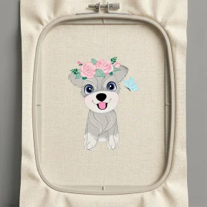 Дизайн машинной вышивки. Роза (Размер 159x211мм). Форматы: DST PES JEF VP3 EXP XXX . Стежков: 30341