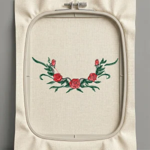 Дизайн машинной вышивки. Роза (Размер 89x37мм). Форматы: DST PES JEF VP3 EXP XXX . Стежков: 4314