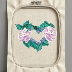 Дизайн машинной вышивки. Роза (Размер 89x67мм). Форматы: DST PES JEF VP3 EXP XXX . Стежков: 14613