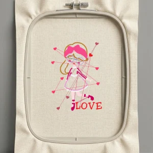 Дизайн машинной вышивки. Любовь (Размер 73x99мм). Форматы: DST PES JEF VP3 EXP XXX . Стежков: 7896