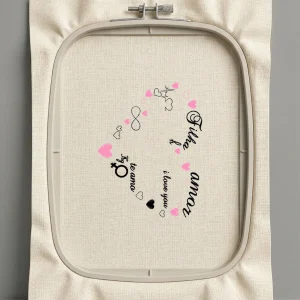 Дизайн машинной вышивки. Любовь (Размер 125x161мм). Форматы: DST PES JEF VP3 EXP XXX . Стежков: 8768