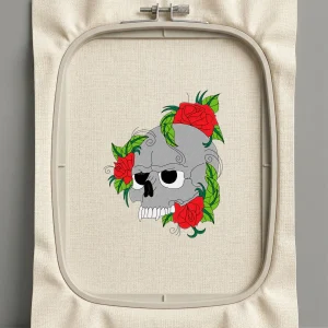 Дизайн машинной вышивки. Роза (Размер 129x158мм). Форматы: DST PES JEF VP3 EXP XXX . Стежков: 30746