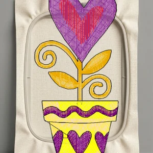 Дизайн машинной вышивки. Любовь (Размер 41x89мм). Форматы: DST PES JEF VP3 EXP XXX . Стежков: 6715