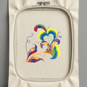 Дизайн машинной вышивки. Любовь (Размер 88x95мм). Форматы: DST PES JEF VP3 EXP XXX . Стежков: 5997