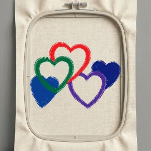 Дизайн машинной вышивки. Любовь (Размер 42x31мм). Форматы: DST PES JEF VP3 EXP XXX . Стежков: 1528