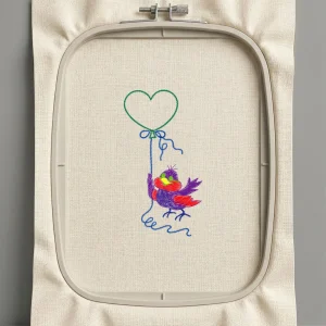 Дизайн машинной вышивки. Любовь (Размер 65x121мм). Форматы: DST PES JEF VP3 EXP XXX . Стежков: 4122