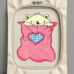 Дизайн машинной вышивки. Любовь (Размер 41x51мм). Форматы: DST PES JEF VP3 EXP XXX . Стежков: 7053