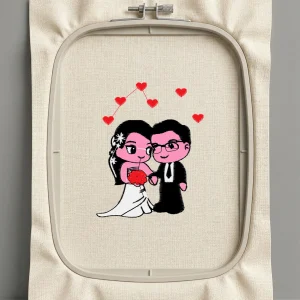 Дизайн машинной вышивки. Любовь (Размер 79x99мм). Форматы: DST PES JEF VP3 EXP XXX . Стежков: 12518