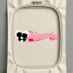 Дизайн машинной вышивки. Любовь (Размер 299x91мм). Форматы: DST PES JEF VP3 EXP XXX . Стежков: 20827