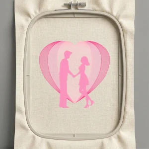 Дизайн машинной вышивки. Любовь (Размер 149x141мм). Форматы: DST PES JEF VP3 EXP XXX . Стежков: 22775