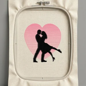 Дизайн машинной вышивки. Любовь (Размер 129x134мм). Форматы: DST PES JEF VP3 EXP XXX . Стежков: 9210