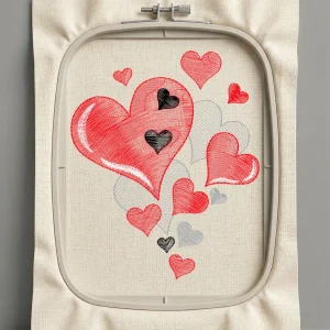 Дизайн машинной вышивки. Любовь (Размер 78x94мм). Форматы: DST PES JEF VP3 EXP XXX . Стежков: 8452