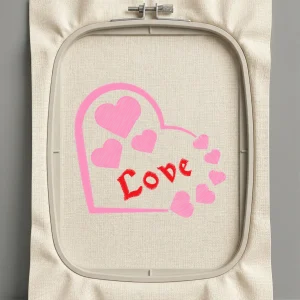 Дизайн машинной вышивки. Любовь (Размер 98x88мм). Форматы: DST PES JEF VP3 EXP XXX . Стежков: 4910