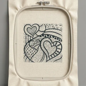 Дизайн машинной вышивки. Любовь (Размер 98x98мм). Форматы: DST PES JEF VP3 EXP XXX . Стежков: 17194